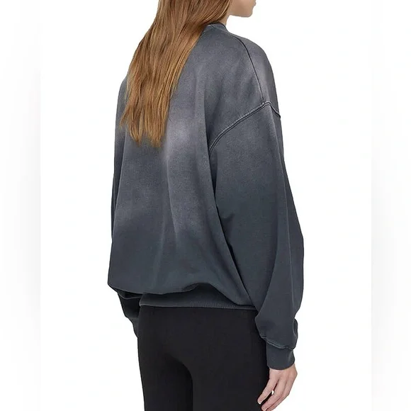 NWT Anine Bing Sweatshirt Jaci Paris is a Myth – Noir Sz Medium - Picture 3 of 15